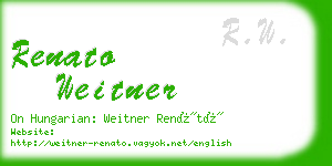 renato weitner business card